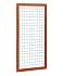 Hardhouten betonijzertrellis met maas 7,5 x 7,5 cm, in raamwerk 4,5 x 7,0 cm, 90 x 180 cm.