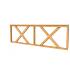 Hekwerk met kruis douglas type B, 228,5 x 73 cm, transparant gespoten.
