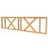 Hekwerk met kruis douglas type C, 278,5 x 73 cm, onbehandeld.