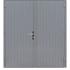Hardhouten dubbele dichte deur Prestige, 202 x 221 cm, grijs gegrond.