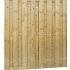 Jumboscherm geschaafd vuren 18-planks 15 mm, 180 x 200 cm, recht verticaal, groen geïmpregneerd.