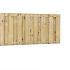 Jumboscherm geschaafd vuren 17-planks 15 mm, 180 x 90 cm, recht verticaal, groen geïmpregneerd.