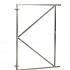 Verstelbaar stalen poortframe 120 x 155 cm, vuurverzinkt.