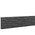 Betonplaat dubbelzijdig leisteenmotief 36 x 3,5 x 184 cm, antraciet ongecoat.