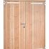 Douglas dubbele dichte deur inclusief kozijn, 168 x 201 cm, kleurloos geïmpregneerd.