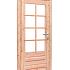 Douglas enkele 8-ruits deur inclusief kozijn, linksdraaiend, 90 x 201 cm, kleurloos geïmpregneerd.