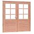 Douglas dubbele 6-ruits deur Prestige met dubbelglas, 202 x 221 cm, onbehandeld.