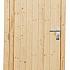 Vuren enkele dichte deur inclusief kozijn, rechtsdraaiend, 90 x 201 cm, kleurloos geïmpregneerd.