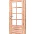 Douglas enkele 8-ruits deur inclusief kozijn, rechtsdraaiend, 90 x 201 cm, kleurloos geïmpregneerd.