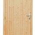 Vuren enkele dichte deur extra breed inclusief kozijn, linksdraaiend, 112 x 201 cm, kleurloos geïmpregneerd.