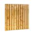 Grenen geschaafd plankenscherm 23-planks 15 mm, 180 x 180 cm, verticaal recht, groen geïmpregneerd.