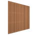 Thermovision Ayous geschaafd latten scherm, recht horizontaal/verticaal, 180 x 180 cm.