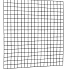Gaaspaneel met maas 10 x 10 cm stekloos, verzinkte draad, 180 x 180 cm, zwart geplastificeerd.