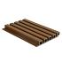 NewTechWood HKC co-extrusie wand bekleding castellation 25 profiel, 2,5 x 19,6 x 290 cm, Teak.