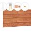 Zweeds rabat plankenset douglas bij topgevel t.b.v. kapschuur Excellent XXL, kleurloos geïmpregneerd.