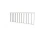 Hekwerk recht vuren type A, 178,5 x 73 cm, wit gespoten.