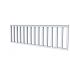 Hekwerk recht vuren type B, 228,5 x 73 cm, lichtgrijs gespoten.