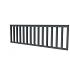 Hekwerk recht vuren type B, 228,5 x 73 cm, antraciet gespoten.