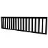 Hekwerk recht vuren type C, 278,5 x 73 cm, zwart gespoten.