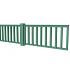 Hekwerk recht vuren type D, 328,5 x 73 cm, jungle groen gespoten.