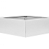 Bloembak vlak - WIT 120x120x60