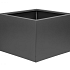 Bloembak vlak - ANTRACIET 60x60x60 cm