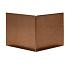 Uitwendige hoek | Kantopsluiting Single/Flex | Corten | 16,5 cm