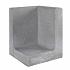 L-Element Hoek | Grijs | 40x40x60 cm