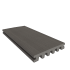 NewTechWood HKC co-extrusie enkelzijdig dekdeel houtstructuur 2,3 x 13,8 x 300 cm, Silver Gray.