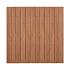 Hardhouten geschaafd plankenscherm design 28-planks 15 mm, recht verticaal, 180 x 180 cm.