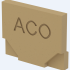ACO Euroline eindplaat H = 97mm