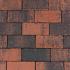 Betonstraatsteen 8 cm rood/zwart komo