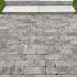 Traptrede 100x35x15 cm stone grey kleurecht met facet