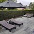 Patio square 40x80x5 cm nero/grey